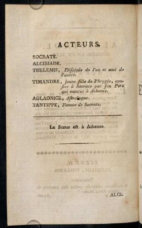 Acteurs.