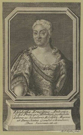 Bildnis von Elisabetha Ernestina Antonia, Prinzessin von Sachsen-Meiningen