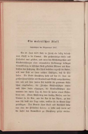 Ein malerischer Stoff.
