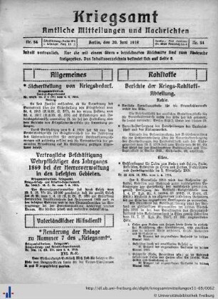 Nr. 54, 20.06.1918