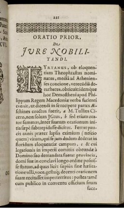 Oratio Prior. De Jure Nobilitandi.
