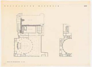 Rosengarten, Mannheim Kongresszentrum: Grundriss Keller und Zwischengeschoss 1:200