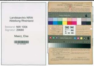 Entnazifizierung Else Maerz , geb. 27.12.1915 (Hausangestellte)