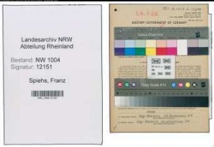 Entnazifizierung Franz Spiehs , geb. 25.11.1916 (Ingenieur)