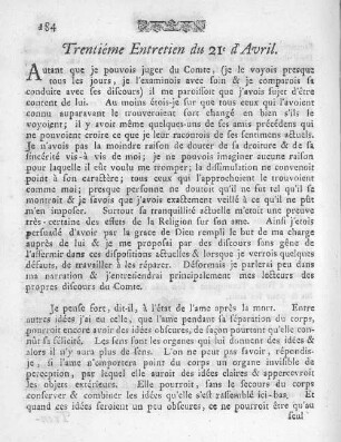 Trentiéme Entretien du 21e d'Avril.