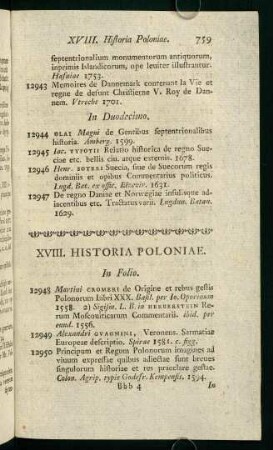 XVIII. Historia Poloniae
