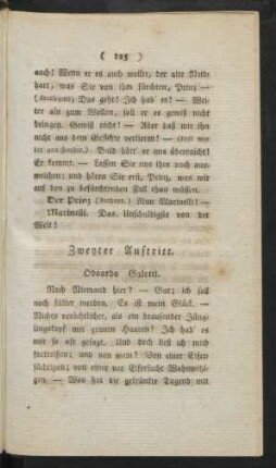Zweyter Auftritt. Odoardo Galotti.