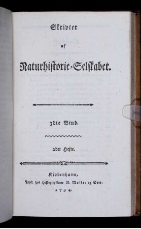 3die Bind. 2det Hefte.