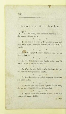 Einige Sprüche