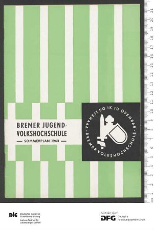 Jugendprogramm 2. Trimester 1963
