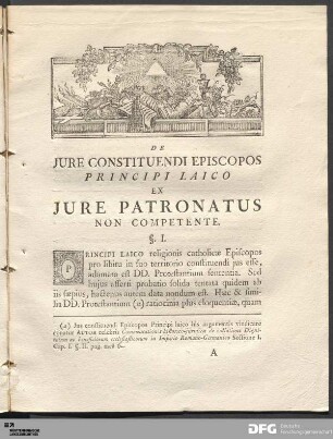 De Jure Constituendi Episcopos Principi Laico Ex Jure Patronatus Non Competente