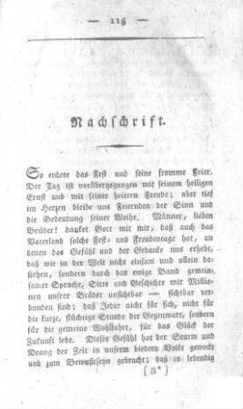 Nachschrift