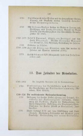 III. Das Zeitalter der Revolution