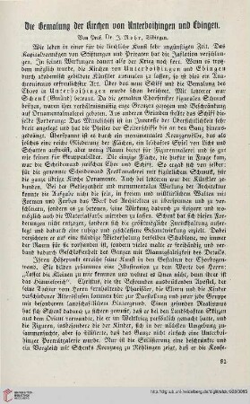 43: Die Bemalung der Kirchen von Unterboihingen und Ebingen