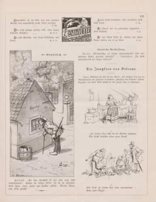 "Spaene" "Gemütlich" "Die Jungfrau von Orleans"