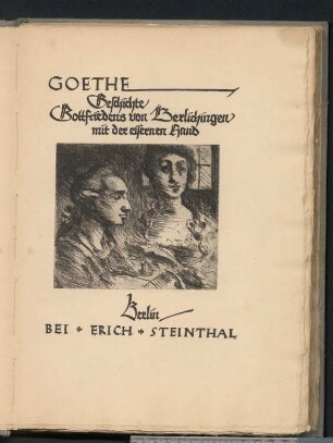 Goethe und seine Muse. Titelvignette