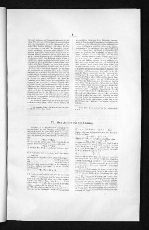 II. Statische Berechnung