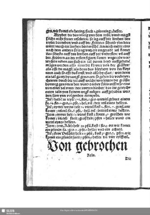 Von gebrochen Zaln