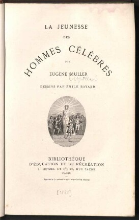 La jeunesse des hommes célèbres