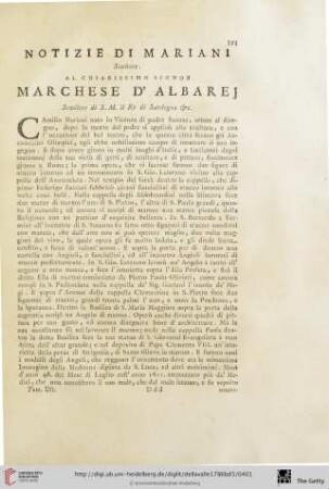 Notizie di Mariani