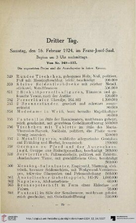 Dritter Tag (Nr. 349-517)