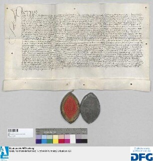Vidimus eines Ablassbriefes vom 4. August 1467 (Urkunde Nr. 128).