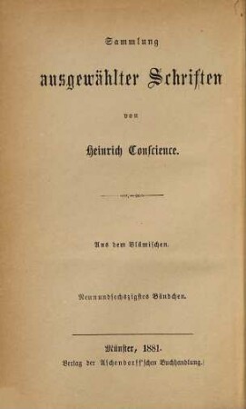 Sammlung ausgewählter Schriften : aus dem Vlämischen. 69, Die beiden Freunde : Erzählung