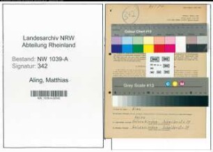 Entnazifizierung Matthias Aling , geb. 18.01.1897 (Lebensmittelkaufmann)