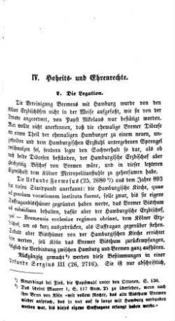 IV. Hoheits- und Ehrenrechte.