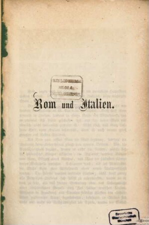 Rom und Italien