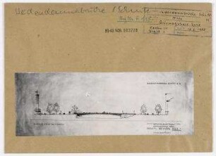 Grünmagistrale Spree: Querschnitt Weidendammer Brücke. Berlin, Mitte, Weidendammer Brücke