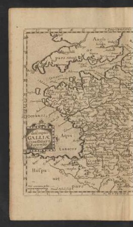 descriptio Galliae Cum Cosinys Regionibus 1626