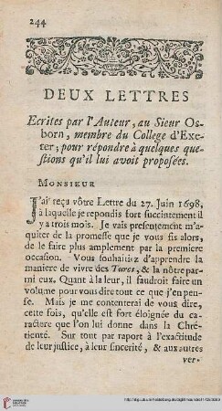 Deux Lettres