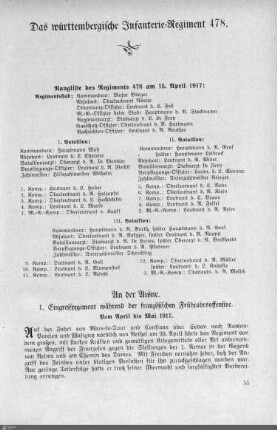 Das württembergische Infanterie-Regiment 478.