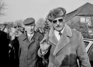 11.02.1989, Bundesparteitag der NPD in Rahden, b. Minden. Hier: teilnehme, bzw Delegierte