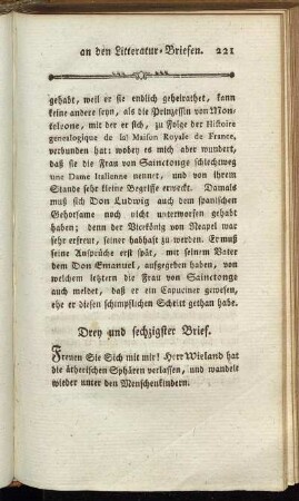 Drey und sechzigster Brief. - Sieben und siebenzigster Brief.