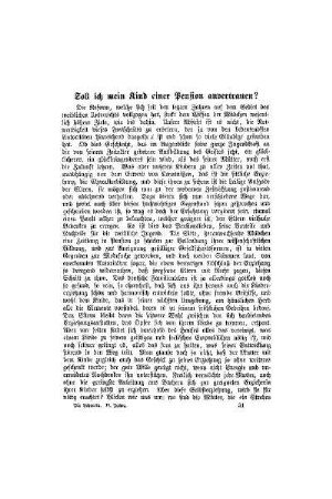 Soll ich mein Kind einer Pension anvertrauen?