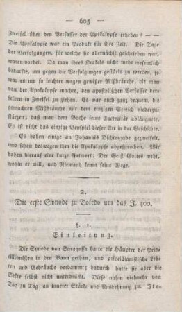 605-621 Die erste Synode zu Toledo