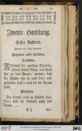 Zweyte Handlung