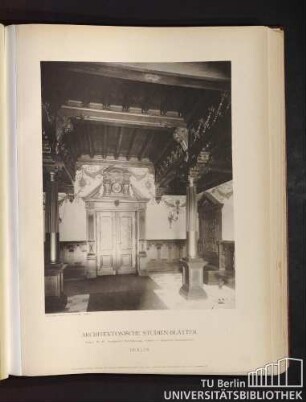 Serie I. No. 49. Stadtbahnhof Friedrichstraße. Vestibül der Kaiserlichen Empfangsräume. Berlin.
