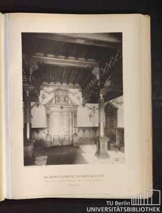 Serie I. No. 49. Stadtbahnhof Friedrichstraße. Vestibül der Kaiserlichen Empfangsräume. Berlin.