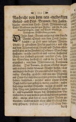 112-140, Nachricht von dem neu-entdeckten ....