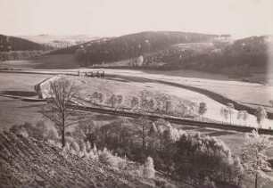 Klosterbuch : Klosterbuch, Blick vom "Sieh dich um" über die Stauanlage gegen Wendishain