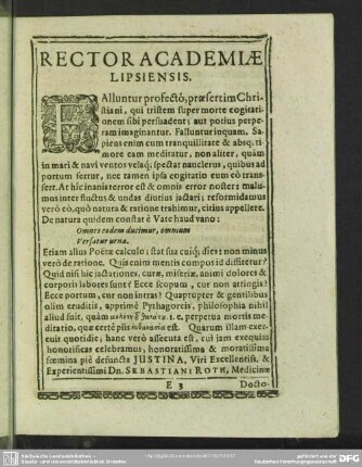 Rector Academiae Lipsiensis