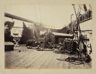 Österreichische Flotte 1864 - Fregatte Schwarzenberg, Heck