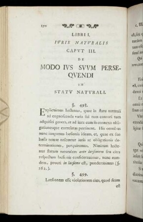 Caput III. De modo ius suum persequendi in statu naturali.