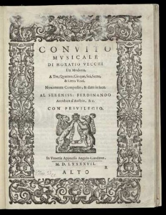 Convito musicale. Alto
