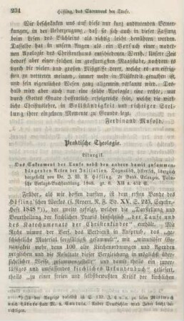 234-264 Praktische Theologie