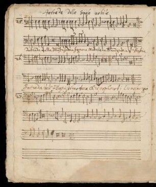 Intrada dell' Illustrissimo Duca Christophoro di Luneburgo