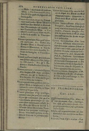 De Promontoriis. Cap. LXIV